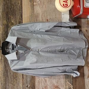 Structure fitted mens long sleeve shirt